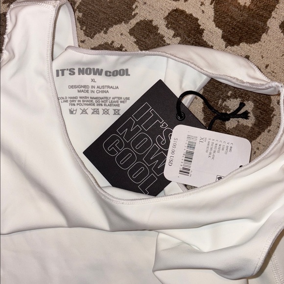 It’s Now Cool (Free People) The Contour One Piece Swimsuit in White SZ XL NWT - Picture 6 of 6